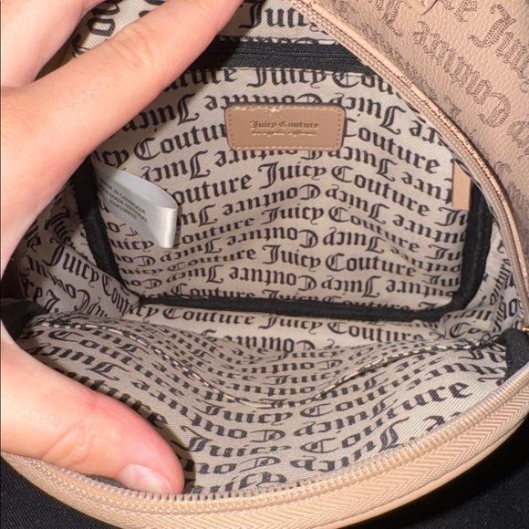 NWOT Juicy Couture Beige and Pink Backpack - Picture 4 of 5